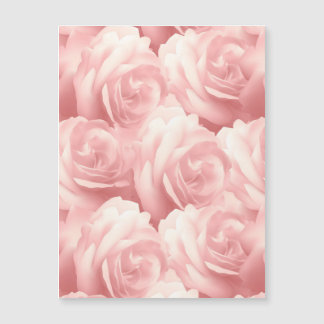 Carte Magnétique Motif floral avec roses roses roses