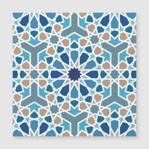 Carte Magnétique Motif marocain en carreaux