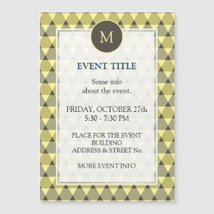 Carte Magnétique Motif triangles