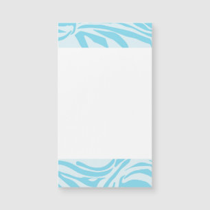 Carte Magnétique Motif Zèbre Bleu