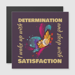 Carte Magnétique Motivation du papillon à l'aquarelle