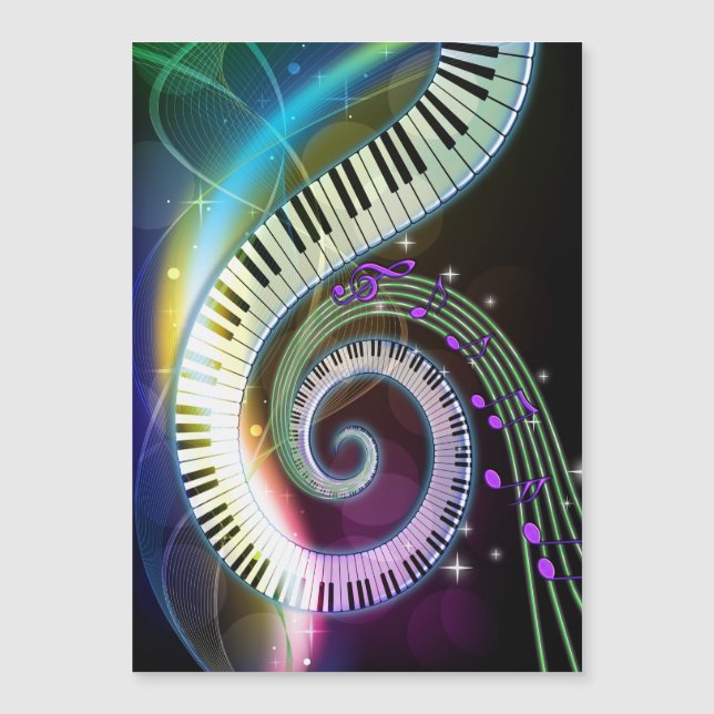 Carte Magnétique Musique 1 (Devant)