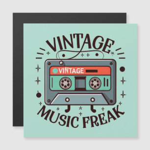 Carte Magnétique Musique vintage Freak