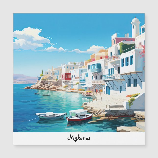 Carte Magnétique Mykonos (Devant)