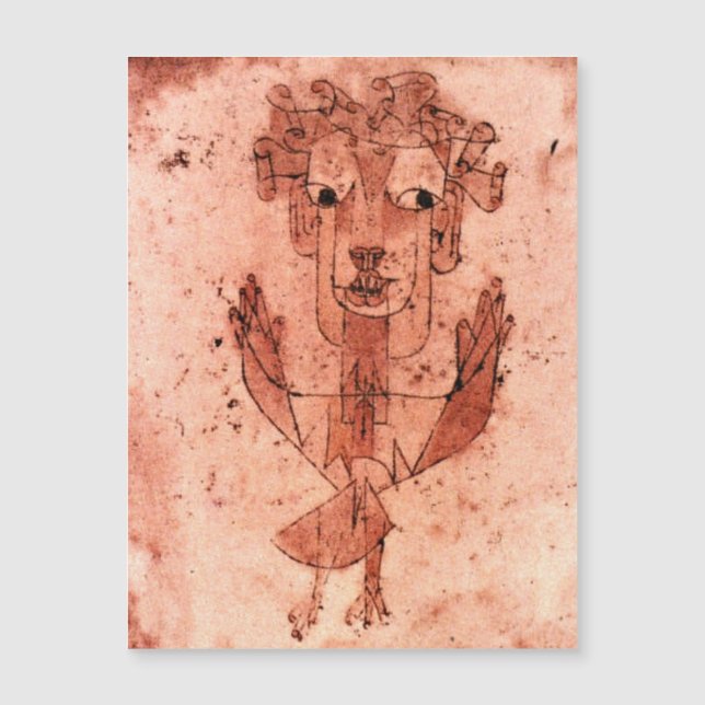Carte Magnétique New Angel par Paul Klee (Devant)
