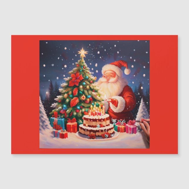 Carte Magnétique Noël Anniversaire 11 (Devant)