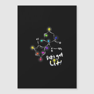 Carte Magnétique Noël au Kétamine Let's Get Lit