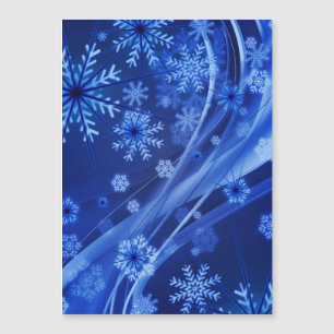 Carte Magnétique Noël des Flèches de neige en hiver