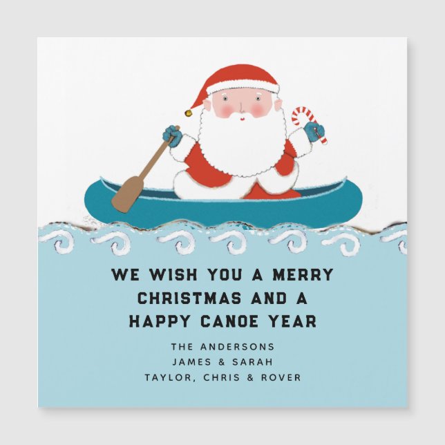 Carte Magnétique Noël drôle (Devant)