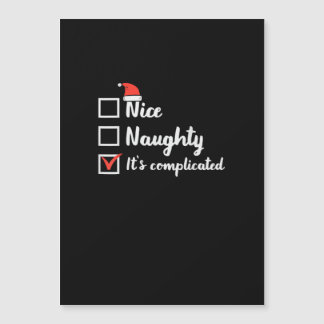 Carte Magnétique Noël Gentil Vilain C'est Compliqué 