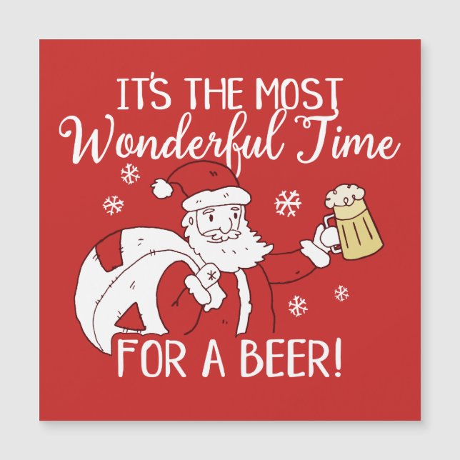 Carte Magnétique Noël la plupart de temps merveilleux pour une (Devant)