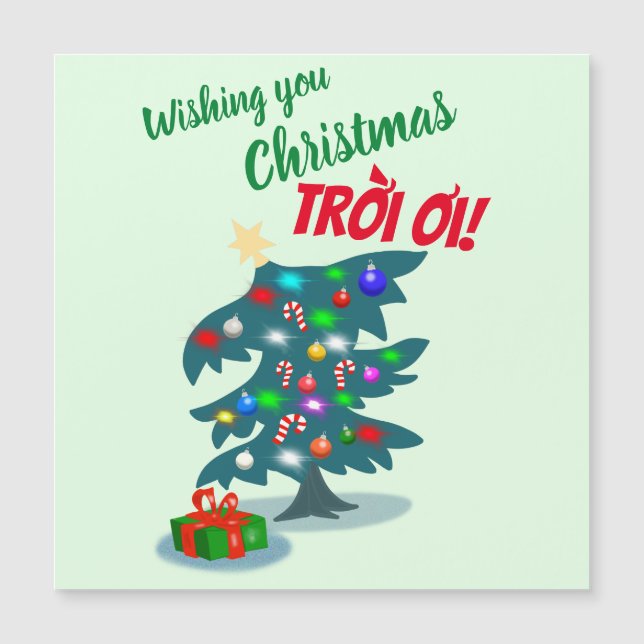 Carte Magnétique Noël vietnamien (Devant)