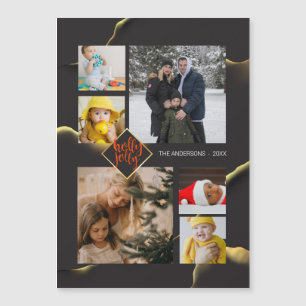 Carte Magnétique Noir Abstrait noir noir glacé photo