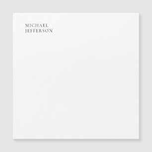 Carte Magnétique Noir & Blanc Minimaliste Simple Moderne