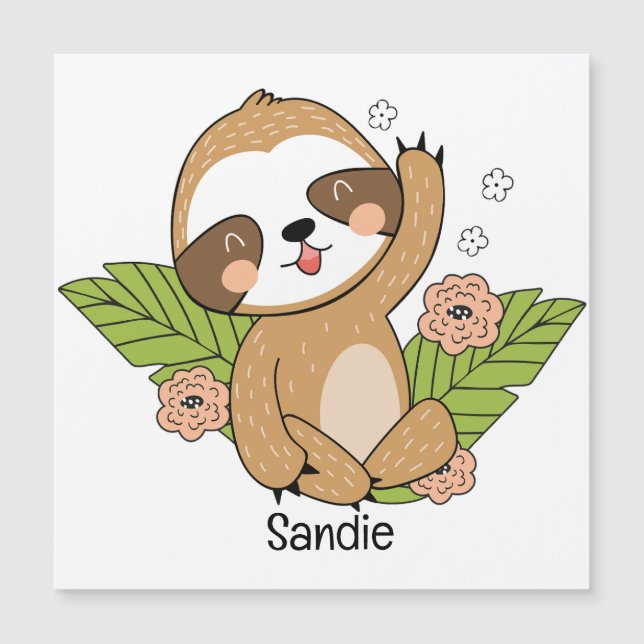 Carte Magnétique Nom personnalisé de la machine à sous pour bébé mi (Devant)