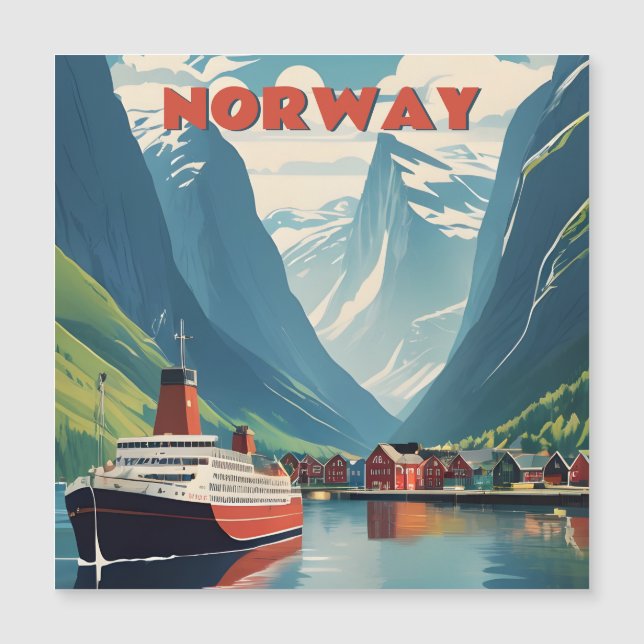 Carte Magnétique Norvège (Devant)