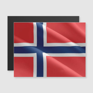 Carte Magnétique Norvège - Drapeau d'agitation -