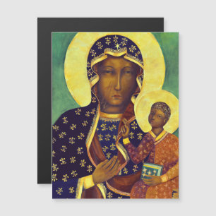 Carte Magnétique Notre dame de Czestochowa Black Madonna Pologne Ic
