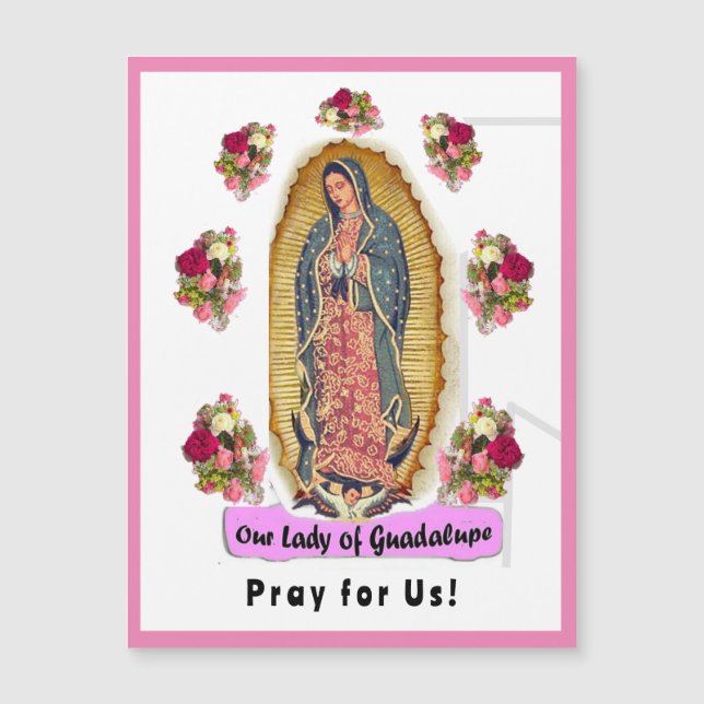 Carte Magnétique Notre-Dame de Guadalupe (Devant)