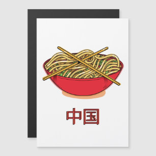 Carte Magnétique Nouilles en Chine