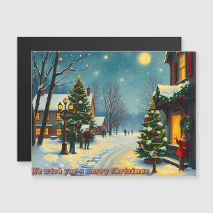 Carte Magnétique Nous souhaitons un joyeux Noël - O13