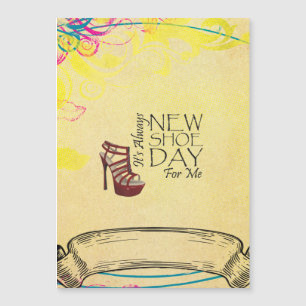 Carte Magnétique Nouveau jour de chaussure de PIÈCE EN T