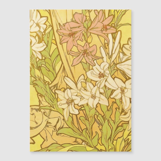 Carte Magnétique Nouvelle Lily flowers (Devant)