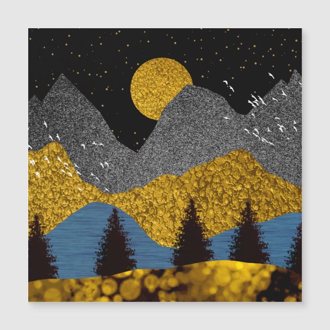 Carte Magnétique Nuit dorée (Devant)