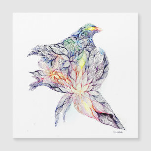 Carte Magnétique Oiseau dans son nid