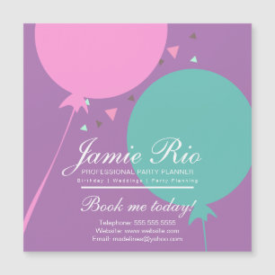 Carte Magnétique Organisateur de fêtes Anniversaire Planification B