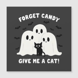 Carte Magnétique Oubliez Le Bonbon Donne-Moi Un Chat Halloween Éffr