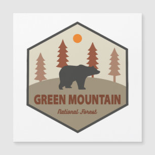Carte Magnétique Ours forestier national de Green Mountain