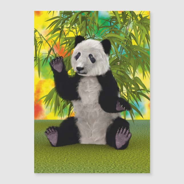 Carte Magnétique Ours Panda (Devant)