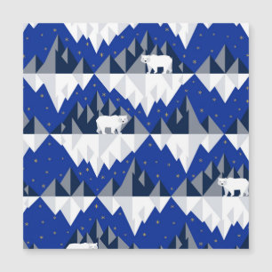 Carte Magnétique Ours polaire sur Iceberg Motif sans couture.