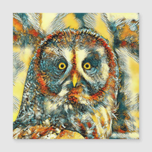 Carte Magnétique Owl_Art_Animal_003