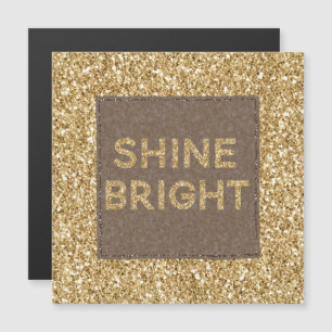 Carte Magnétique Paillettes dorées brillantes scintillantes