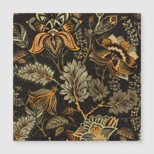 Carte Magnétique Paisley floral indien, motif sans couture ethnique