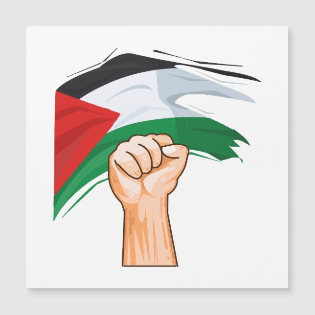 Carte Magnétique Palestine (Devant)