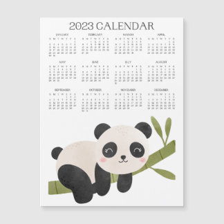 Carte Magnétique Panda, Calendars panda 2023