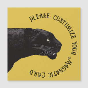 Carte Magnétique Panther noire par Toshi Yoshida Magnatic Card