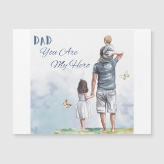Carte Magnétique papa tu es mon héros