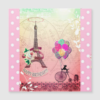 Carte Magnétique Paris Inspired Magnetic Card