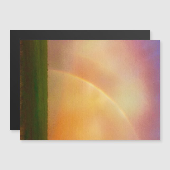 Carte Magnétique Pastel Rainbow (Devant / Derrière)