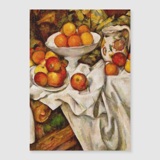 Carte Magnétique Paul Cezanne Pomples Oranges Impressionnisme (Devant)