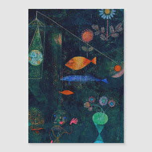 Carte Magnétique Paul Klee Fish Magic Peinture Abstraite Art graphi