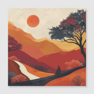 Carte Magnétique Paysage Abstrait de Boho (19)