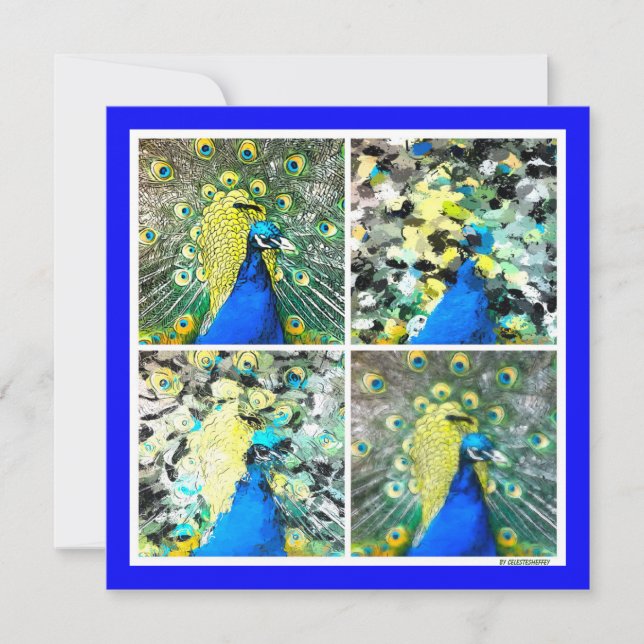 Carte magnétique Peacock Art (Devant)