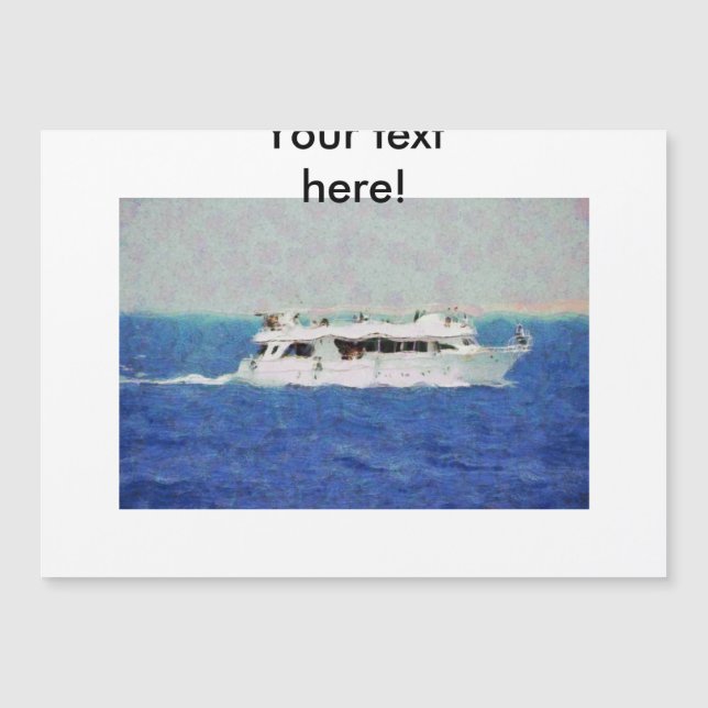 Carte Magnétique Peinture de bateau (Devant)