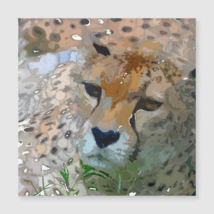 Carte Magnétique Peinture folle - Cheetah