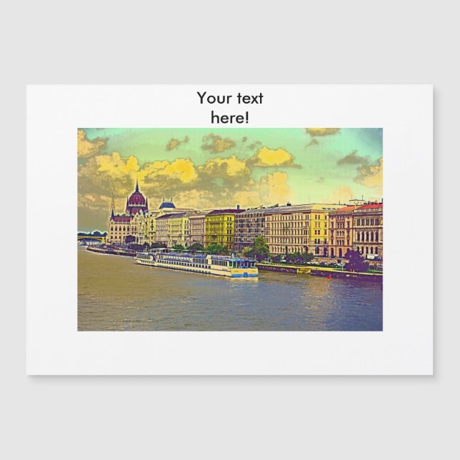 Carte Magnétique Peinture hongroise du Parlement (Devant)
